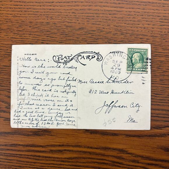 Antique Postcards Women Flowers Nature Lot of 4 Early 1900s Embossed Gilt - Picture 3 of 14